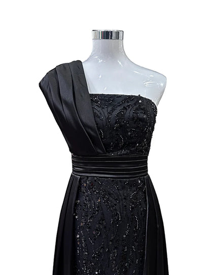 1842- Robe perlée Noir