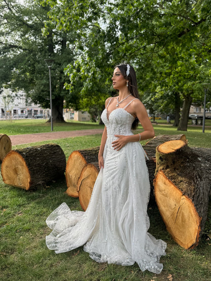 Robe de Mariée CAMELIA - 2 en 1 – Sirène & Princesse en un seul modèle